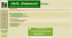 Desktop Screenshot of hello-indonesia.com