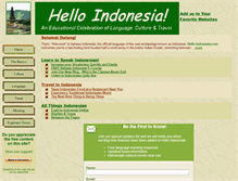 Tablet Screenshot of hello-indonesia.com